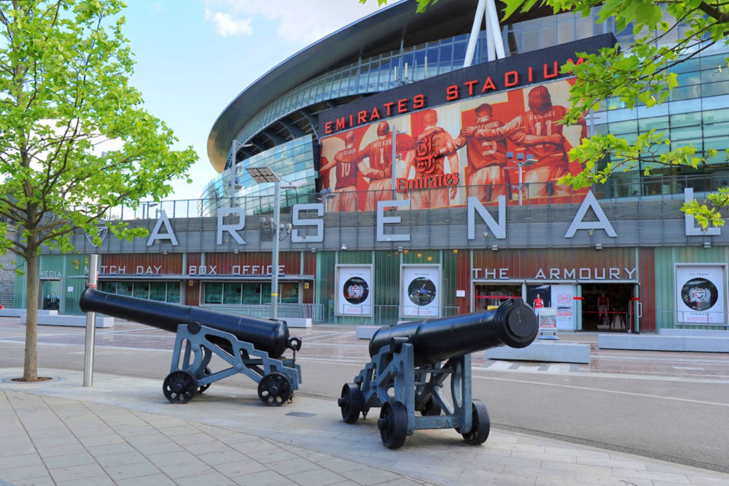 Cannons at Arsenal Emirates Stadium Gunners