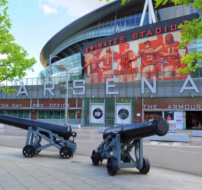 Cannons at Arsenal Emirates Stadium Gunners